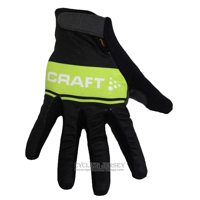 2020 Craft Full Finger Gloves Cycling Black Green
